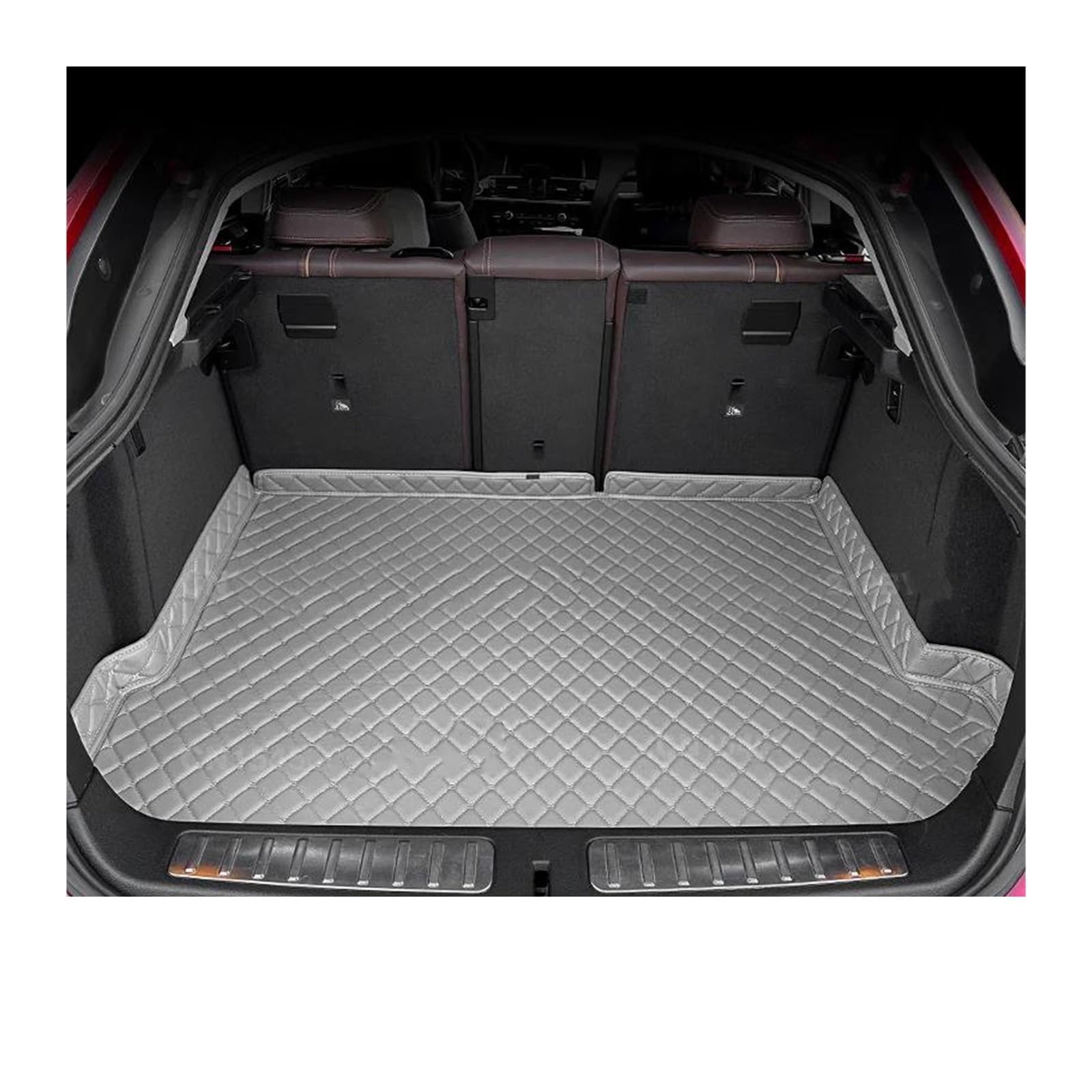 Stamm Boot Matten Für K&ia Für S&Portage R Für SUV 2011 2012 2013 2014 Kofferraum Matte Auto Auto Innen Dekoration Zubehör Kofferraum Schutzmatte(Gray-1PC) von MBROS