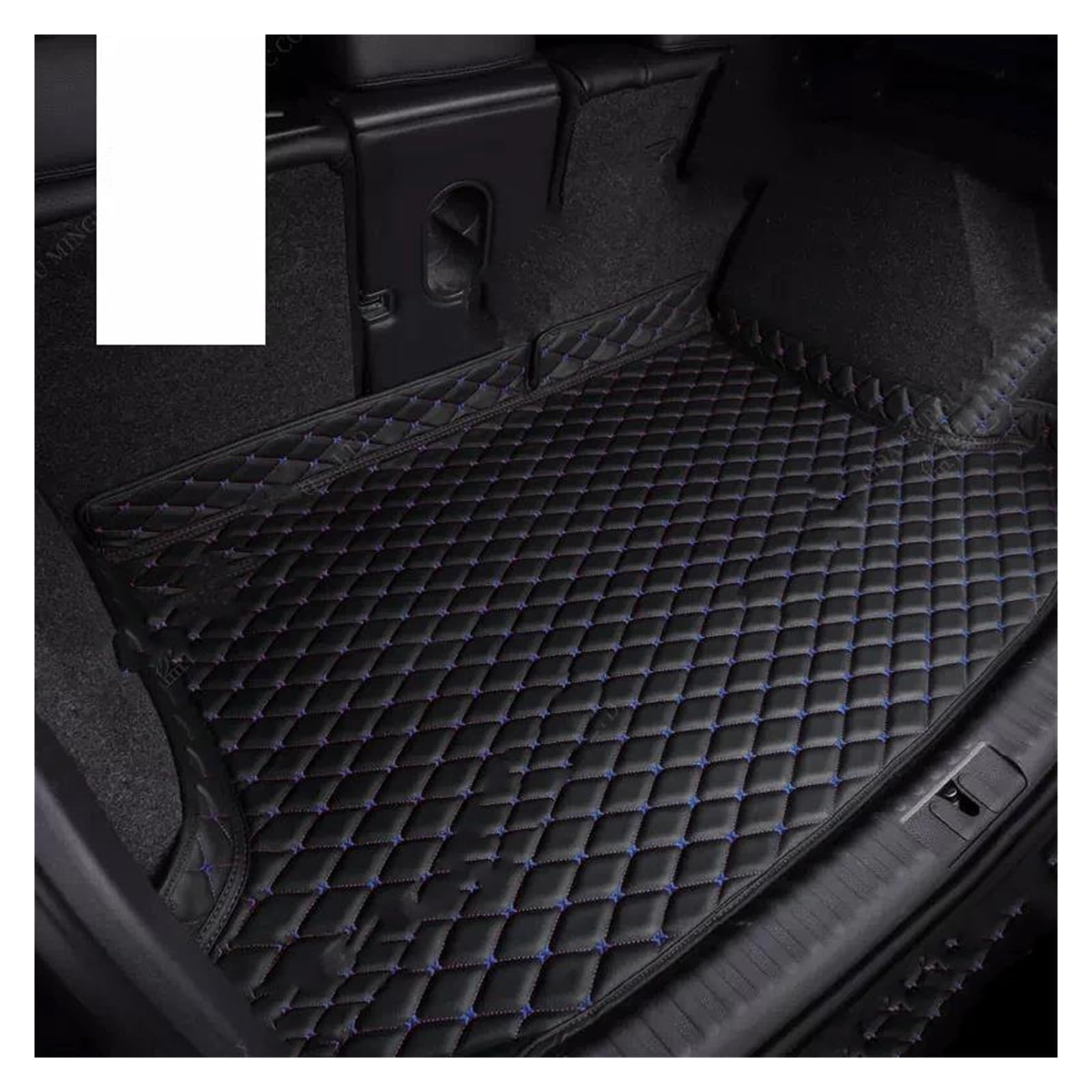 Stamm Boot Matten Für K&ia Für S&Portage R SUV 2014 2015 2016 2017 Kofferraum Matte wasserdichte Leder Styling Custom Interior Kofferraum Schutzmatte(Black-B) von MBROS