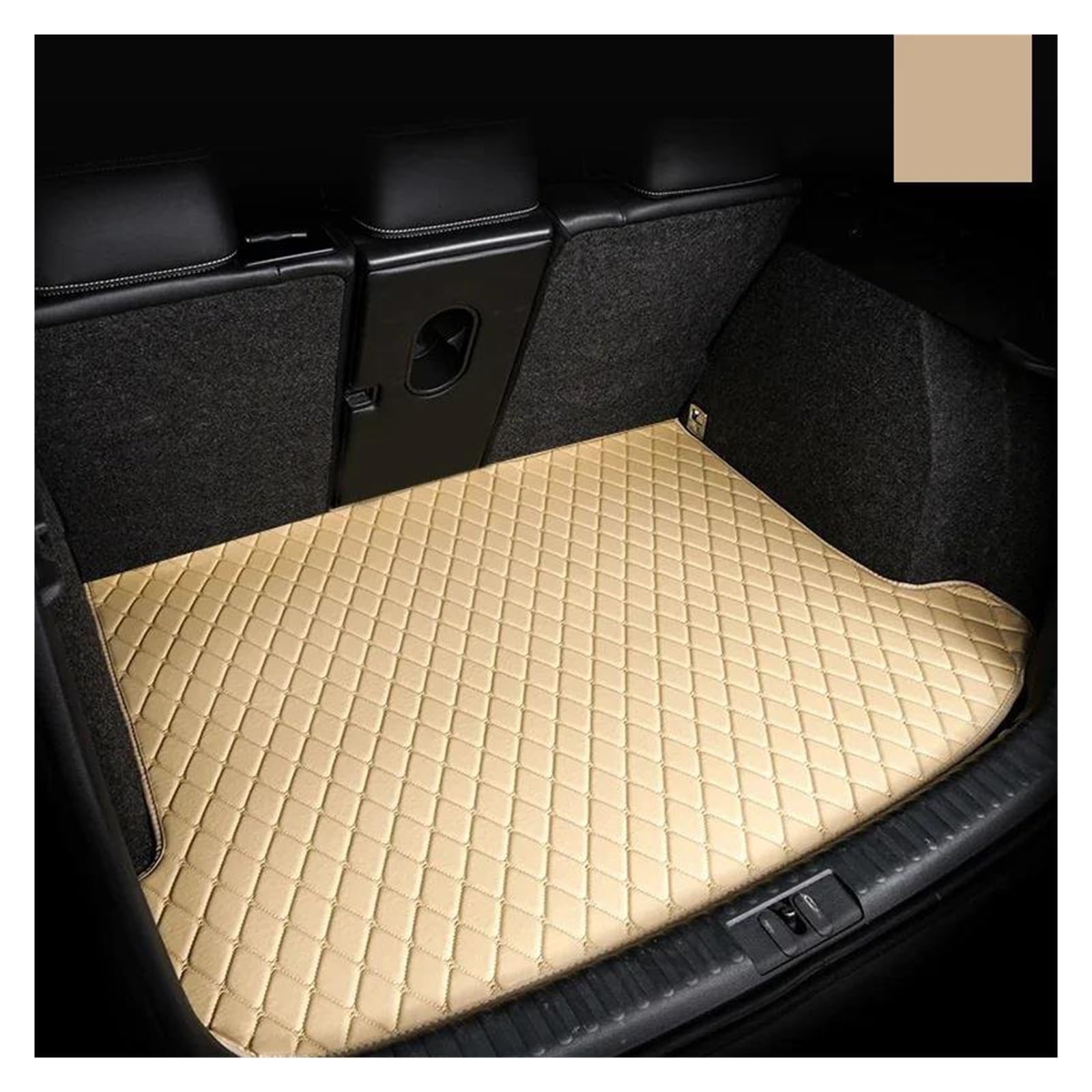 Stamm Boot Matten Für M&azda Für CX-5 CX5 Für CX 5 Für KF 2017 2018 2019 2020 2021 2022 Auto Leder Hinten Stamm Matte Liner Boden Teppich Schlamm Pad Schutz Kofferraum Schutzmatte(Beige sigle1) von MBROS