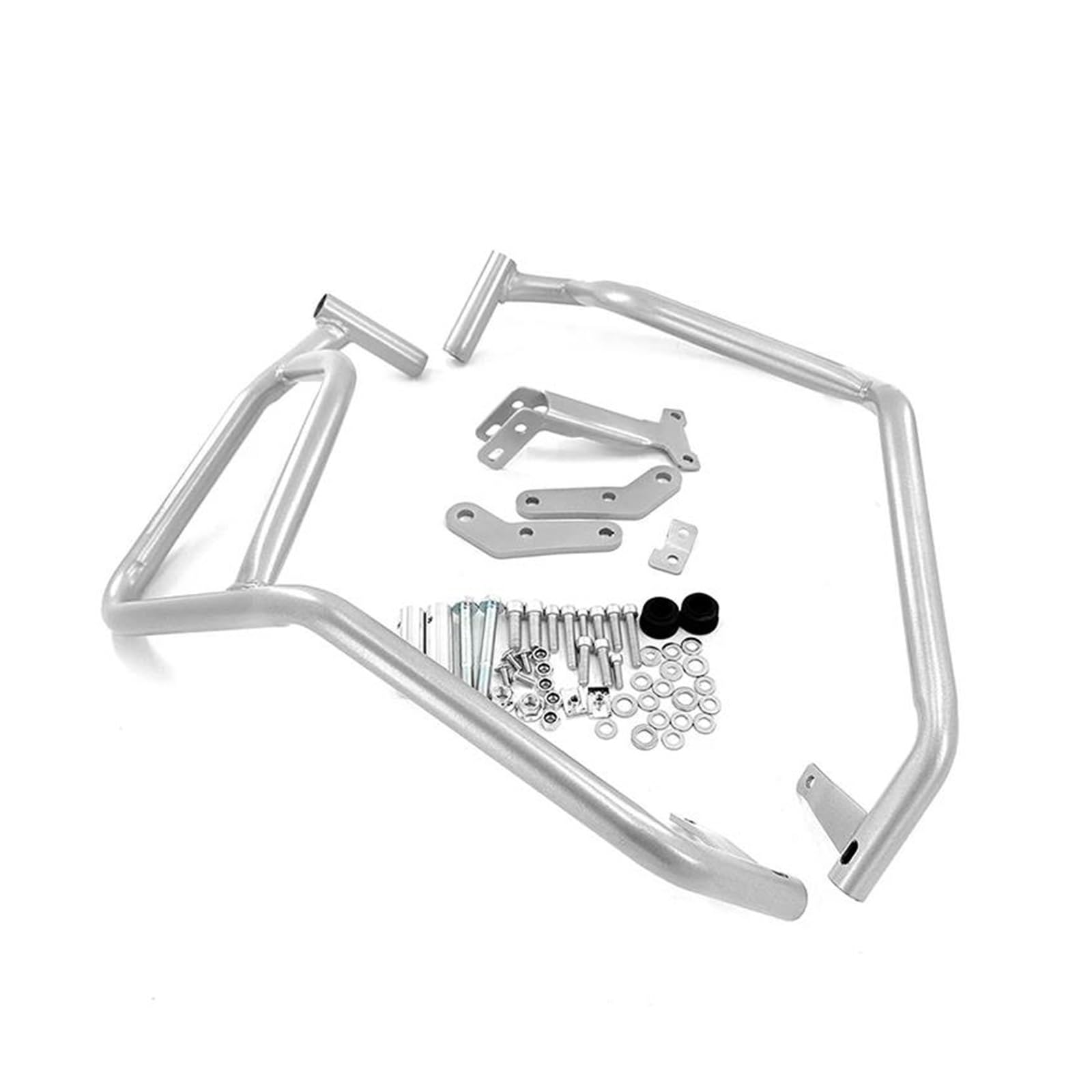 Stunt Käfig Rahmen Für XL750 Für TRANSALP Für XL 750 Xl750 Für Transalp 2023 2024 Motorrad Motor Protector Crash Bar Oberen Verkleidung Rahmen Schutz Bar Autobahn Crash Bars(Up Silver) von MBROS