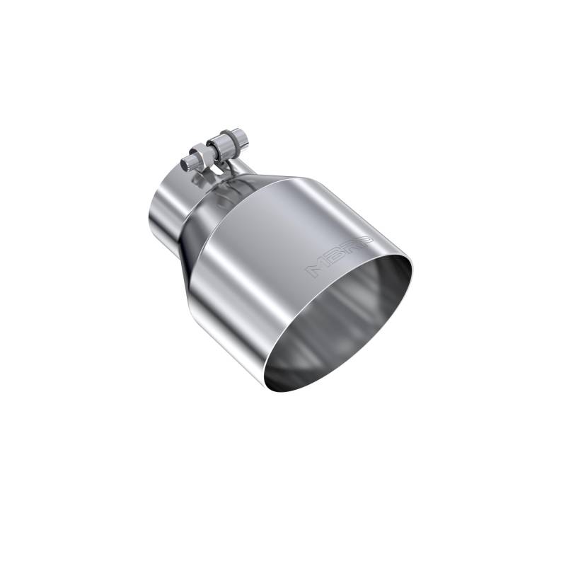 MBRP T5184-304 SS Round Angle Cut Clamp-On Single Wall Polished Exhaust Tip (7.6 cm Inlet, 12.7 cm Outlet, 16.5 cm Length) von MBRP