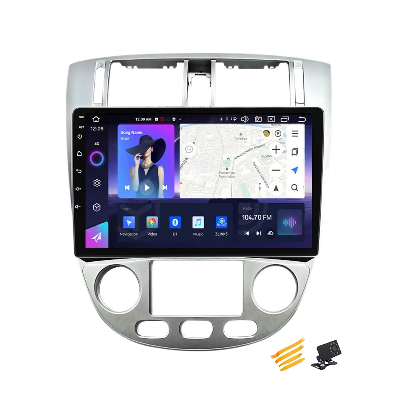 Android 13 Autoradio Bluetooth 2 DIN Kompatibel Mit Chevrolet Spark Beat 2018~20 Autoradio Touchscreen 9 Zoll QLED-Display Mit Car Play Android Auto Navigation Radio FM RDS SWC,A,8 Core NF3 2G+32G von MBTSQOIO