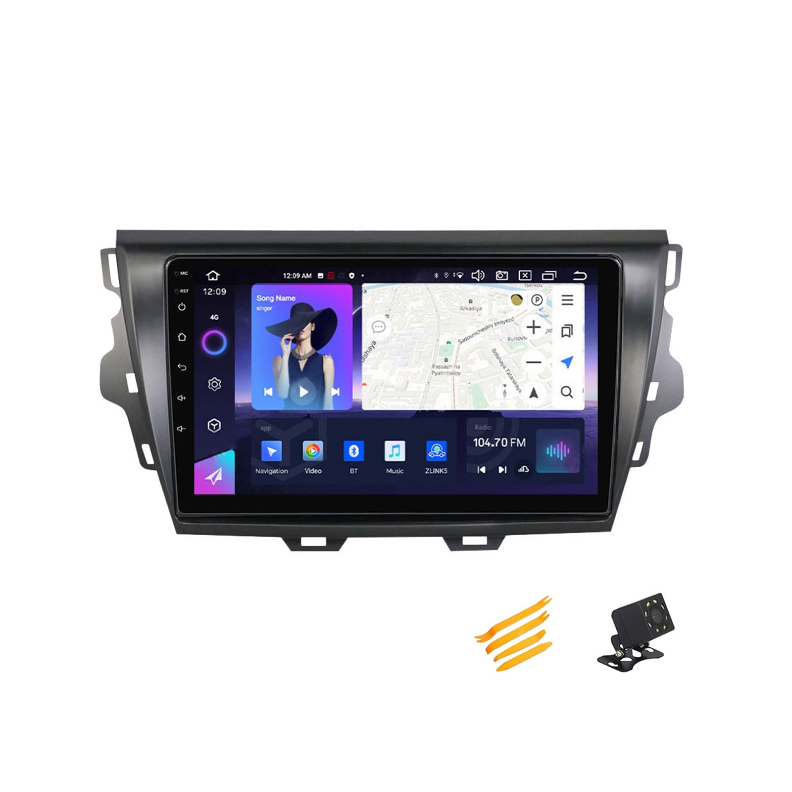 Android 13 Autoradio Bluetooth 2 DIN Kompatibel Mit Haval Volexx C30 2015~2019 Autoradio Touchscreen 9 Zoll QLED-Display Mit Car Play Android Auto Navigation Radio FM RDS SWC,8 Core NF4 4G+64G von MBTSQOIO