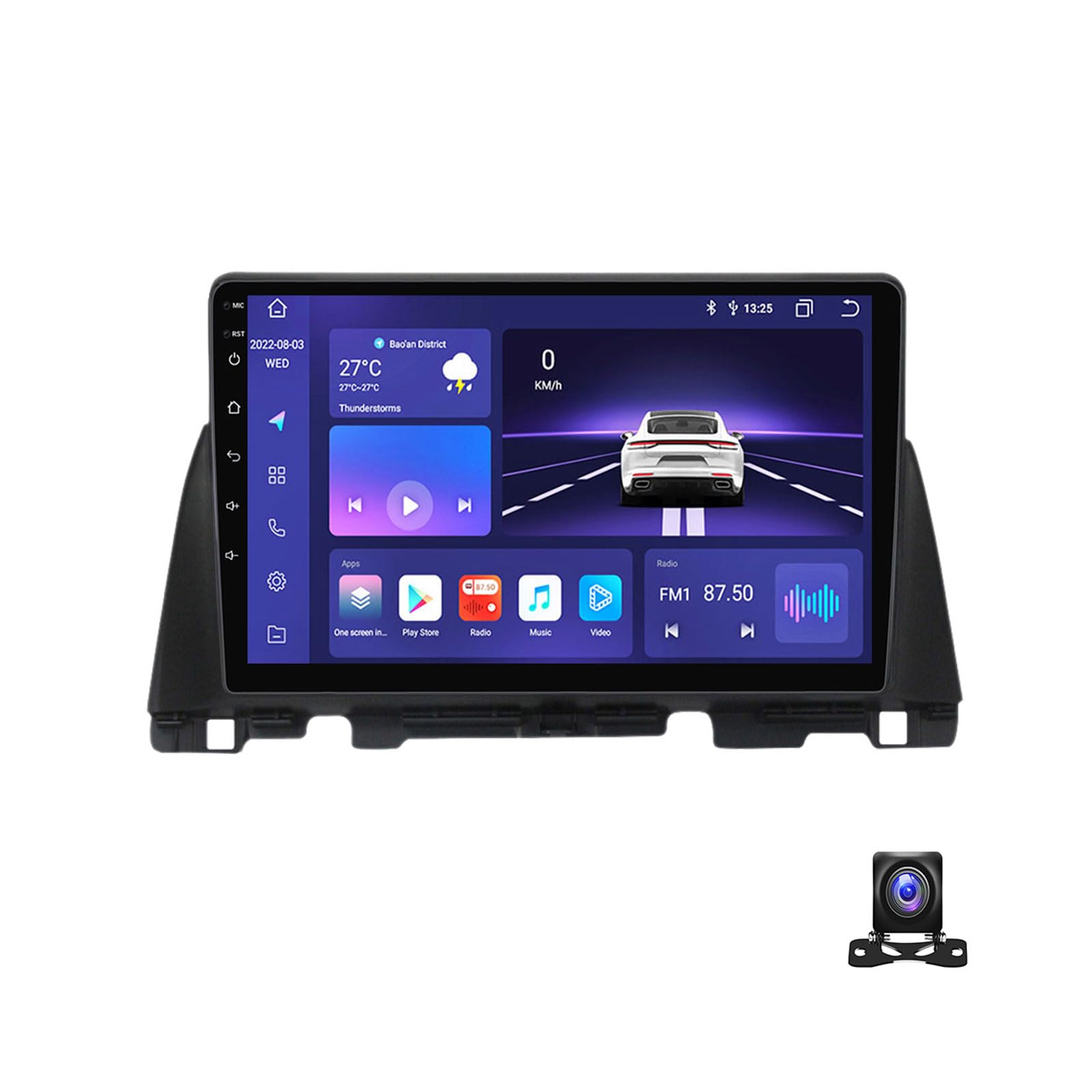 MBTSQOIO 9 Zoll Touchscreen Autoradio Kompatibel Mit KIA Optima 4 JF 2015~2020 Android 13 Autoradio Mit GPS Navigation Kompatibel Mit Carplay, Android Auto, Radio FM, RDS, DSP, SWC, 4G,M700S 8G+128G von MBTSQOIO