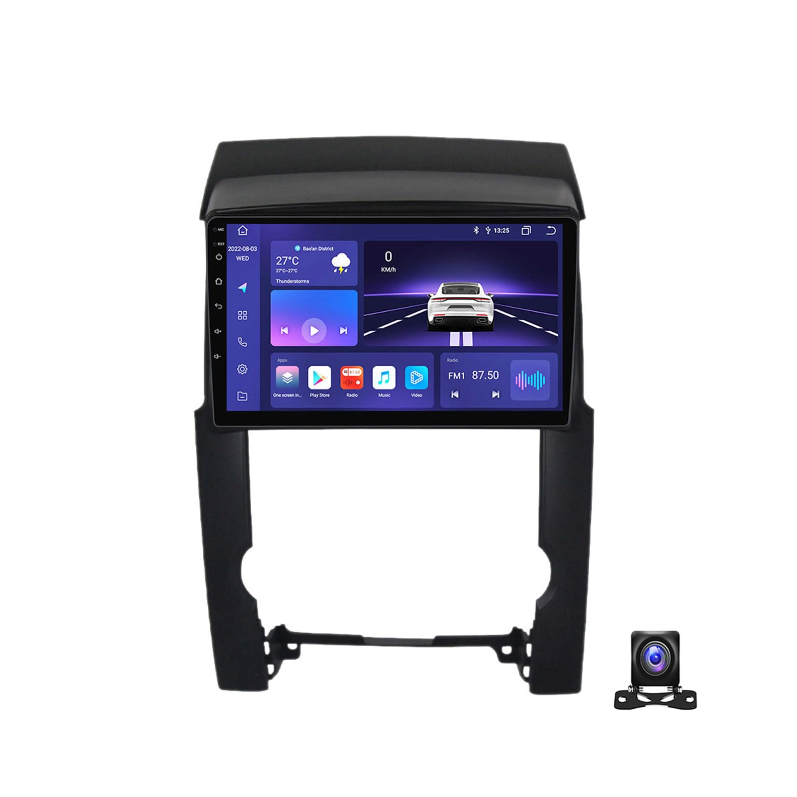 MBTSQOIO 9 Zoll Touchscreen Autoradio Kompatibel Mit KIA Sorento 2009~2012 Android 13 Autoradio Mit GPS Navigation Kompatibel Mit Carplay, Android Auto, Radio FM, RDS, DSP, SWC, 4G,M700S 8G+128G von MBTSQOIO