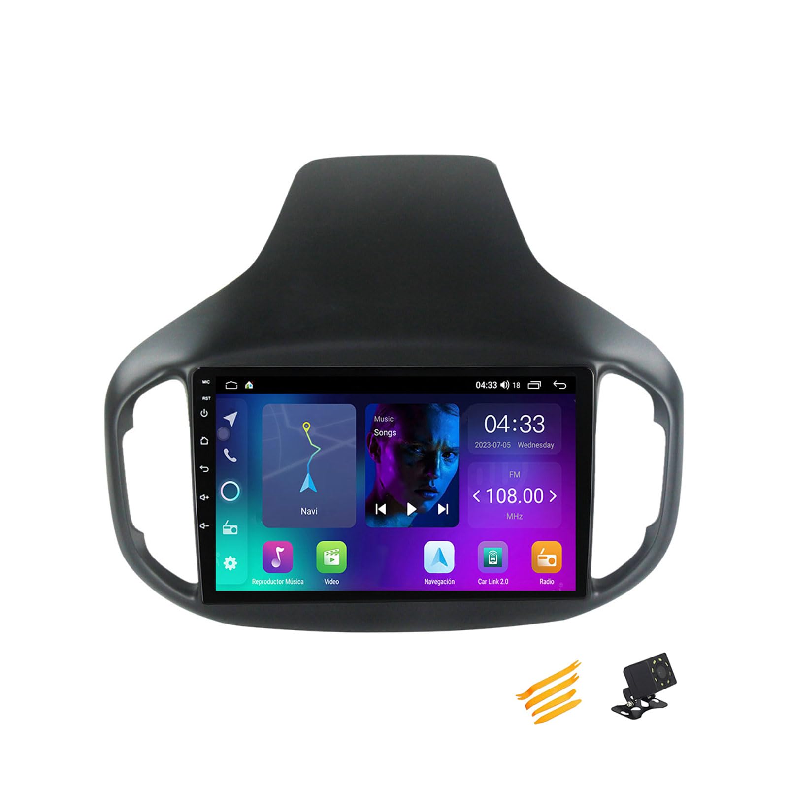 MBTSQOIO Android 13 Autoradio Bluetooth 2 DIN Kompatibel Mit Chery Tiggo 2016~2020 Autoradio Touchscreen 9 Zoll QLED-Display Mit Car Play Android Auto Navigation Radio FM RDS SWC,4 Core NF1 1G+32G von MBTSQOIO