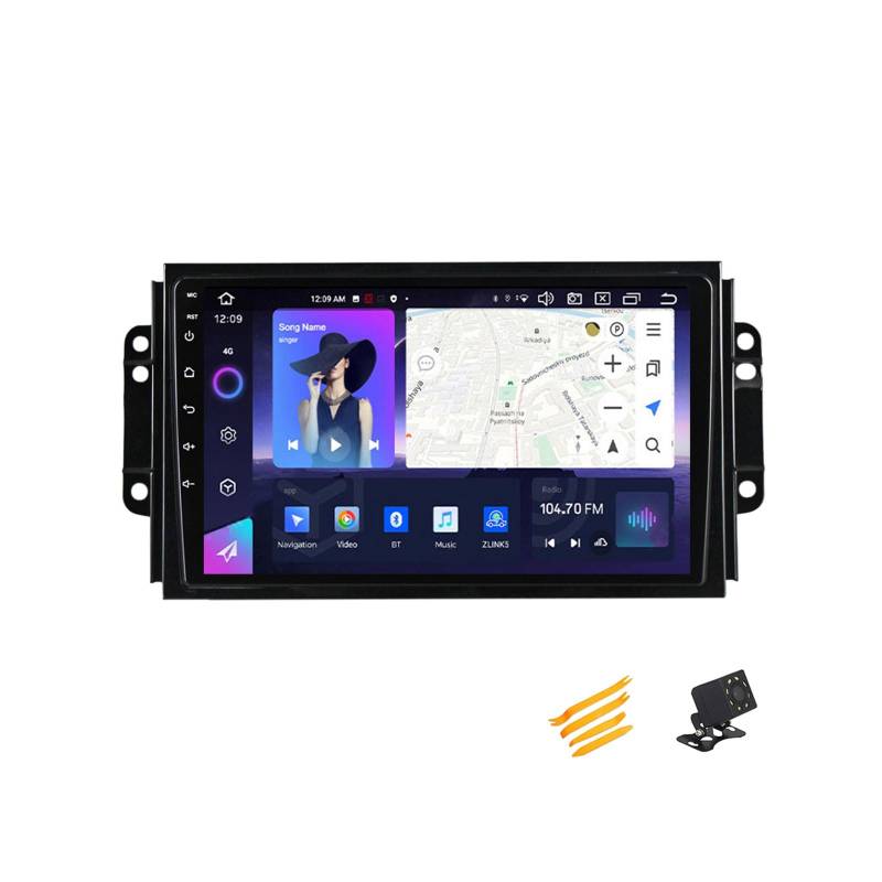 MBTSQOIO Android 13 Autoradio Bluetooth 2 DIN Kompatibel Mit Chery Tiggo 3 2016~2018 Autoradio Touchscreen 9 Zoll QLED-Display Mit Car Play Android Auto Navigation Radio FM RDS SWC,8 Core NF6 8G+128G von MBTSQOIO