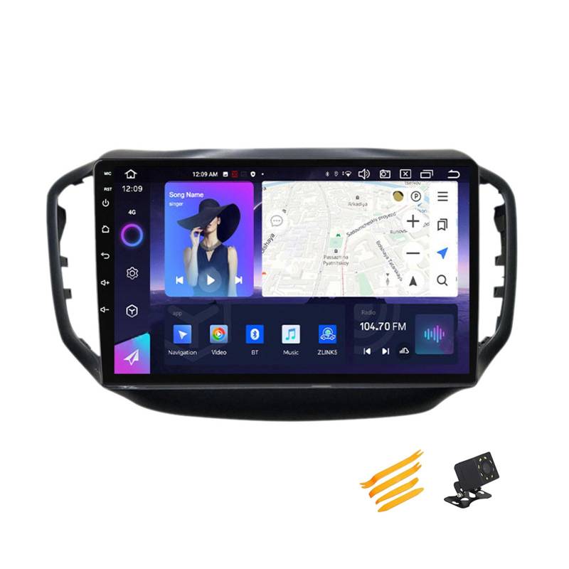 MBTSQOIO Android 13 Autoradio Bluetooth 2 DIN Kompatibel Mit Chery Tiggo 5 2014~2018 Autoradio Touchscreen 9 Zoll QLED-Display Mit Car Play Android Auto Navigation Radio FM RDS SWC,8 Core NF3 2G+32G von MBTSQOIO