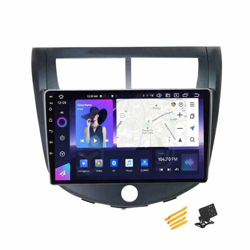 MBTSQOIO Android 13 Autoradio Bluetooth 2 DIN Kompatibel Mit JAC J4 2013~2014 Autoradio Touchscreen 9 Zoll QLED-Display Mit Car Play Android Auto Navigation Radio FM RDS SWC,8 Core NF3 2G+32G von MBTSQOIO