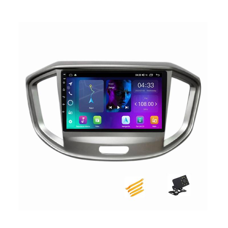 MBTSQOIO Android 13 Autoradio Bluetooth 2 DIN Kompatibel Mit JAC Refine M4 2016~2018 Autoradio Touchscreen 9 Zoll QLED-Display Mit Car Play Android Auto Navigation Radio FM RDS SWC,4 Core NF2 2G+32G von MBTSQOIO