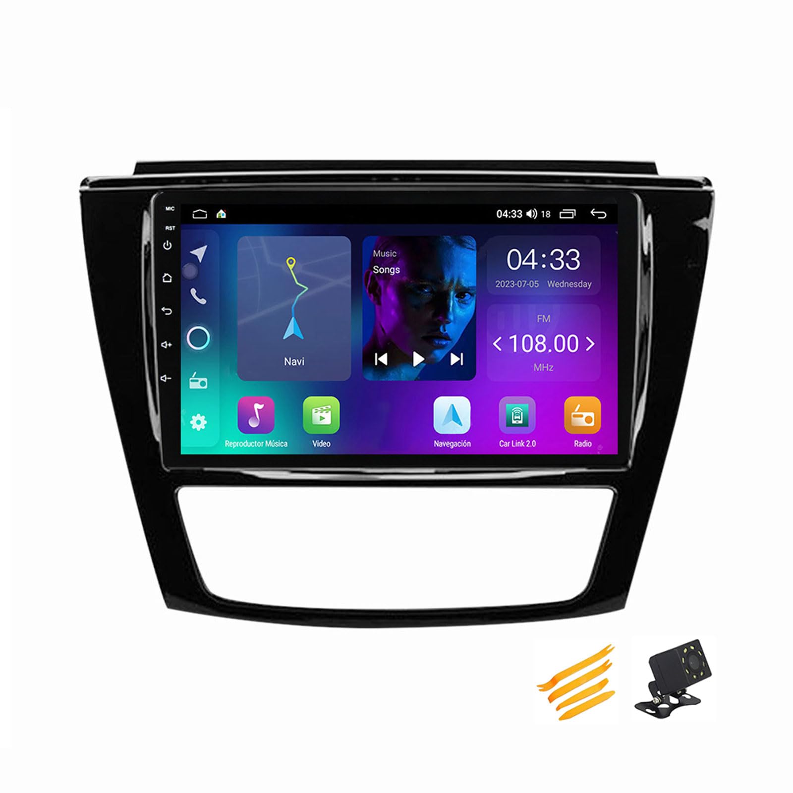 MBTSQOIO Android 13 Autoradio Bluetooth 2 DIN Kompatibel Mit JAC Refine S5 2013~2019 Autoradio Touchscreen 9 Zoll QLED-Display Mit Car Play Android Auto Navigation Radio FM RDS SWC,4 Core NF1 1G+32G von MBTSQOIO