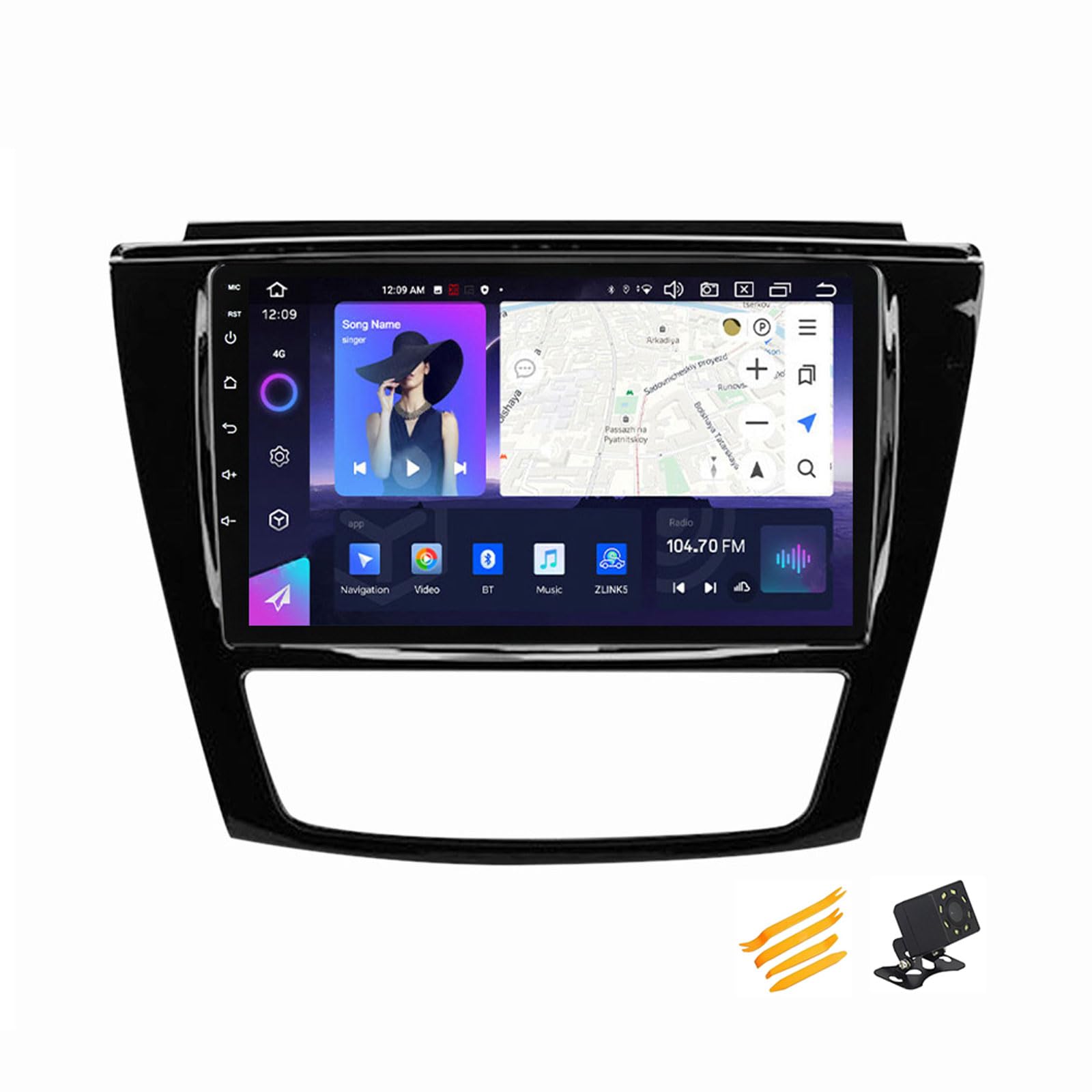 MBTSQOIO Android 13 Autoradio Bluetooth 2 DIN Kompatibel Mit JAC Refine S5 2013~2019 Autoradio Touchscreen 9 Zoll QLED-Display Mit Car Play Android Auto Navigation Radio FM RDS SWC,8 Core NF3 2G+32G von MBTSQOIO