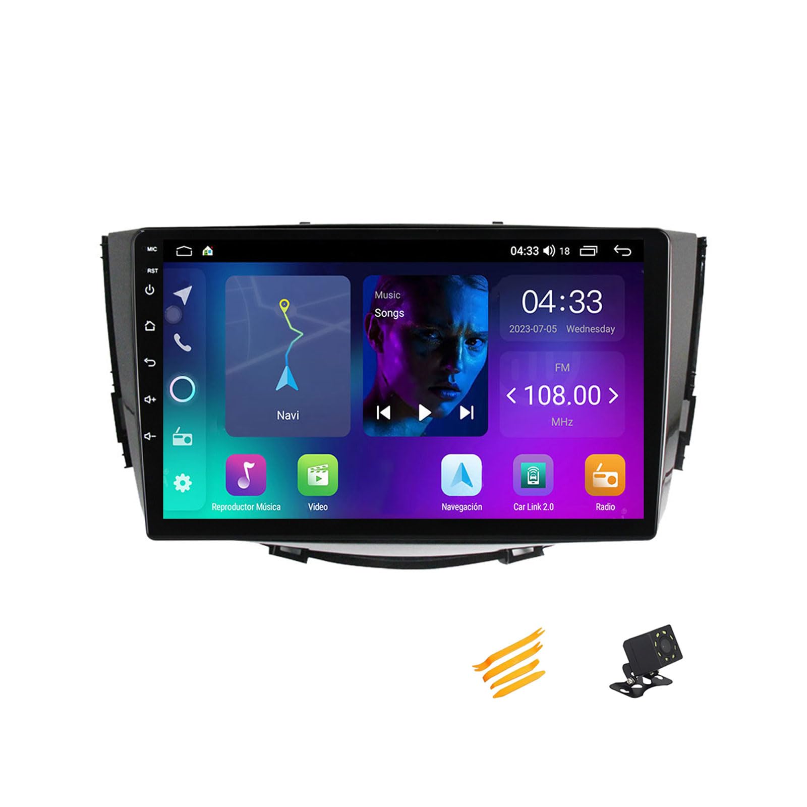 MBTSQOIO Android 13 Autoradio Bluetooth 2 DIN Kompatibel Mit Lifan X60 2011~2015 Autoradio Touchscreen 9 Zoll QLED-Display Mit Car Play Android Auto Navigation Radio FM RDS SWC,4 Core NF1 1G+32G von MBTSQOIO