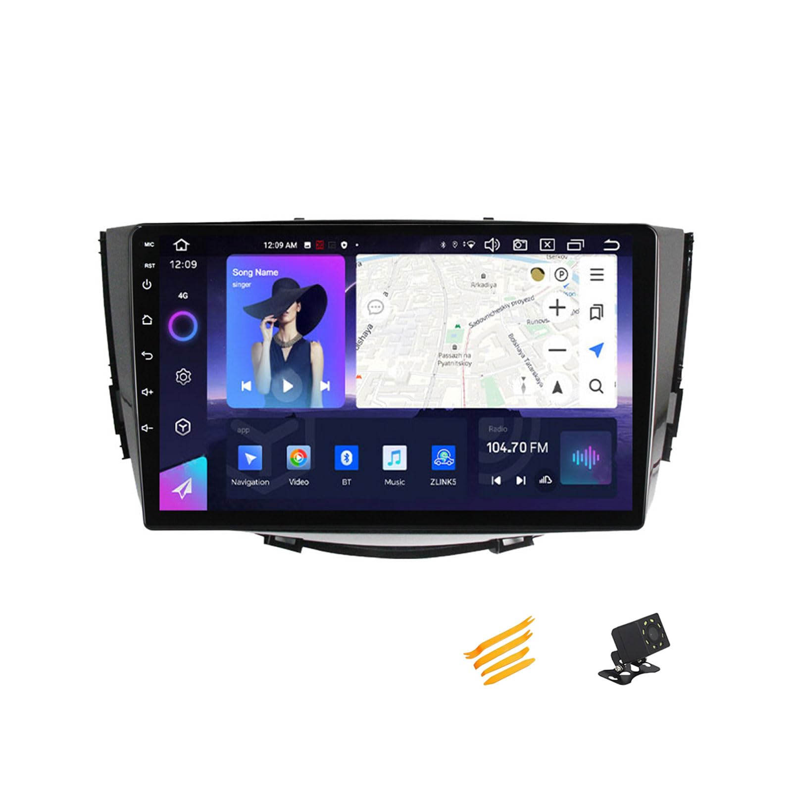 MBTSQOIO Android 13 Autoradio Bluetooth 2 DIN Kompatibel Mit Lifan X60 2011~2015 Autoradio Touchscreen 9 Zoll QLED-Display Mit Car Play Android Auto Navigation Radio FM RDS SWC,8 Core NF6 8G+128G von MBTSQOIO