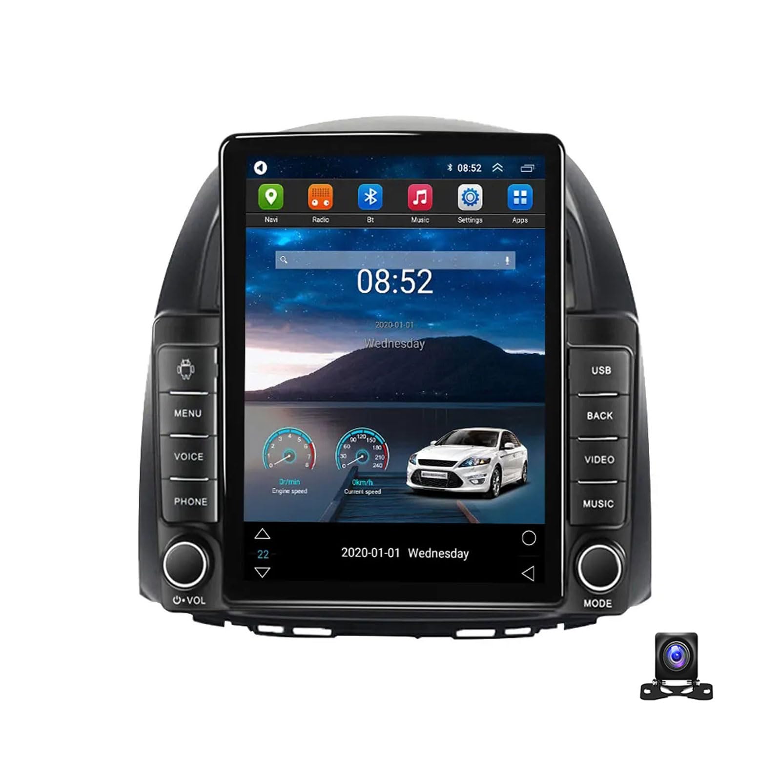 MBTSQOIO Android 13 Autoradio Bluetooth 2 Din Mit 9.7 Zoll Bildschirm Kompatibel mit Toyota Passo Boon Sirion Mit Navi Multimedia MP5 Player Mit AHD Rückfahrkamera/RDS/DSP/Car-Play,TS800 von MBTSQOIO