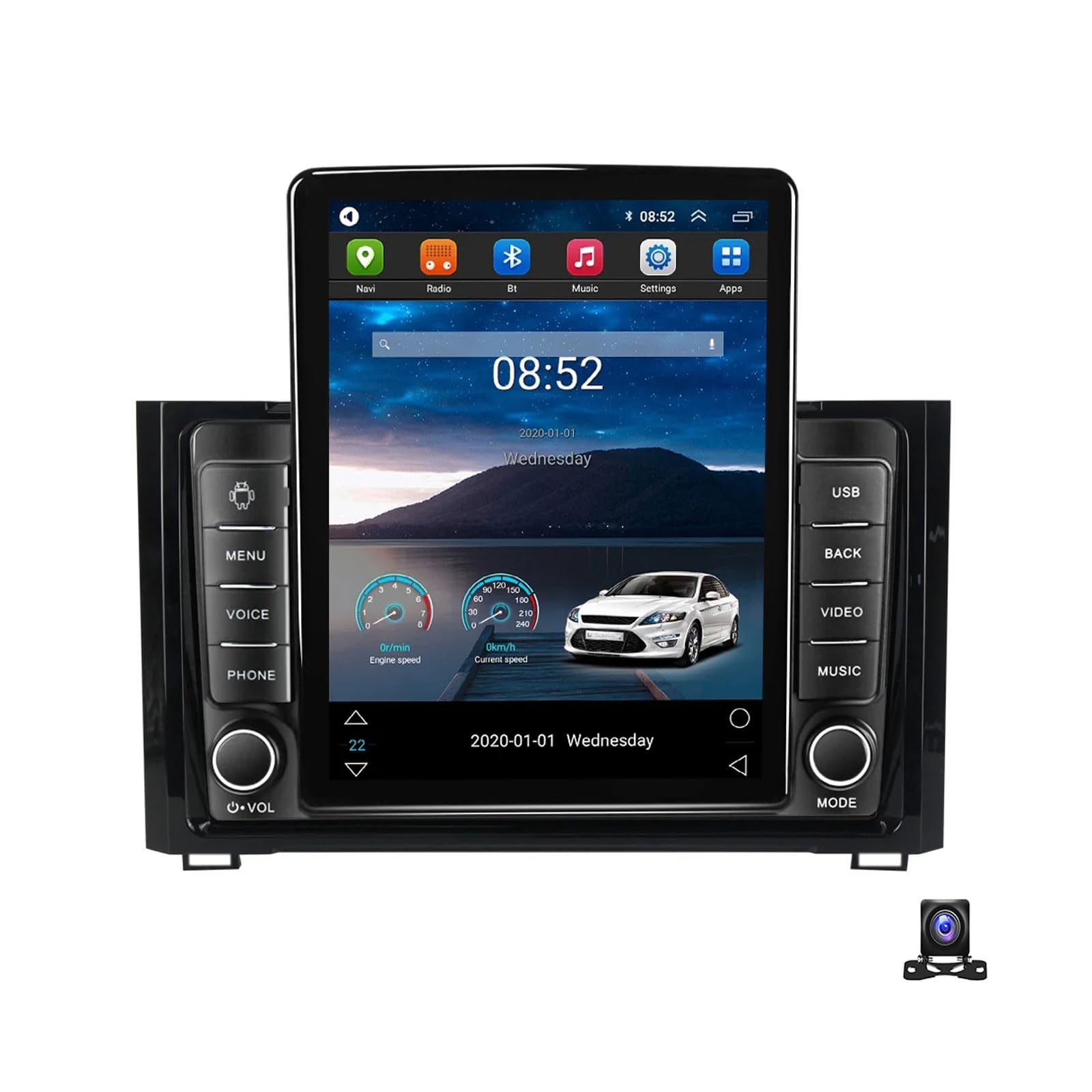 MBTSQOIO Android 13 Autoradio Bluetooth 2 Din Mit 9.7 Zoll Bildschirm Kompatibel mit Toyota Sequoia 2014~2018 Mit Navi Multimedia MP5 Player Mit AHD Rückfahrkamera/RDS/DSP/Car-Play,TS800 von MBTSQOIO