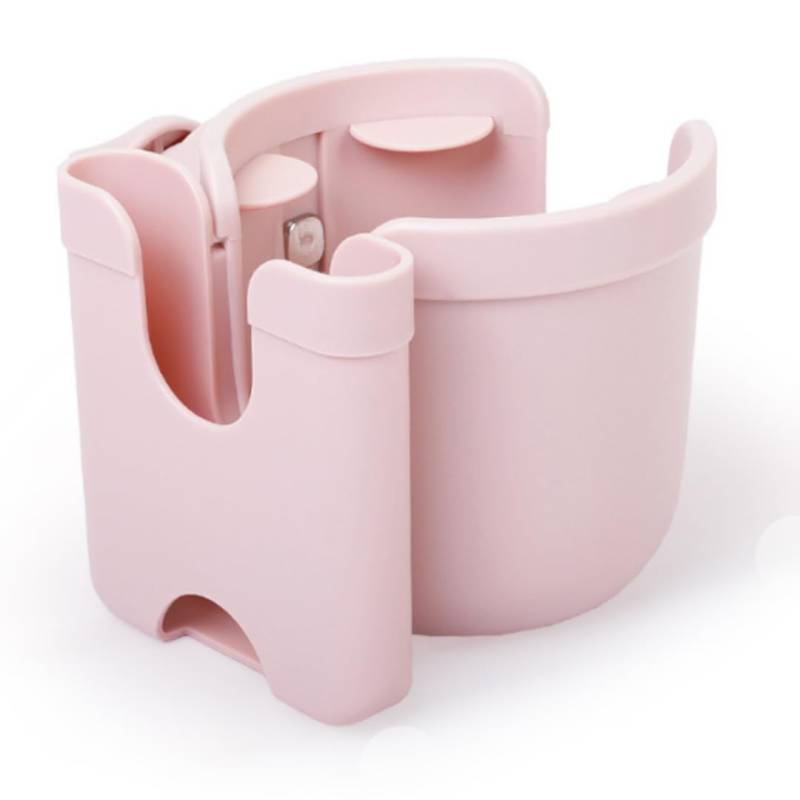 Micus- Getränkehalter Kinderwagen, becherhalter Kinderwagen, Cup Holder Kinderwagen, flaschenhalter Kinderwagen, handyhalterung Kinderwagen, Kinderwagen zubehör (2-in-1-Getränkehalter, Rosa) von MC MICUS