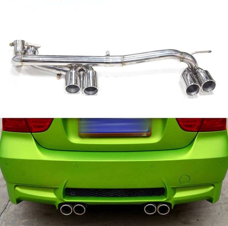 Endstuck Auspuff für BMW E90 E92 E93 320i 325i, Auspuffblenden Edelstahl Auto Endstück Endschalldämpfer Spitze Endrohrblende,A von MCDA