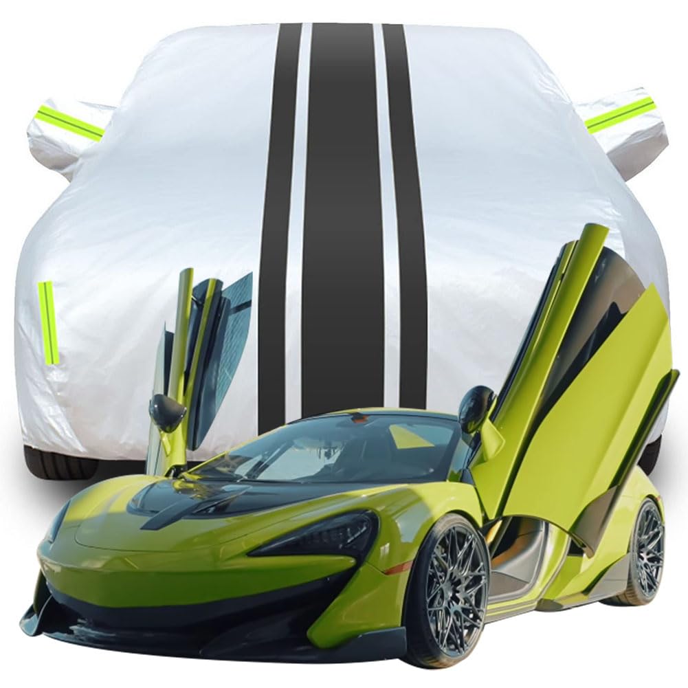 Vollgarage Autoabdeckung für GTA real-Life Version: McLaren 600 LT | McLaren 2023 2024 2025, Wasserdicht/Kratzfest/Uv-Schutz Autoplanen Garagen Hagelschutzplane,Black von MCDA