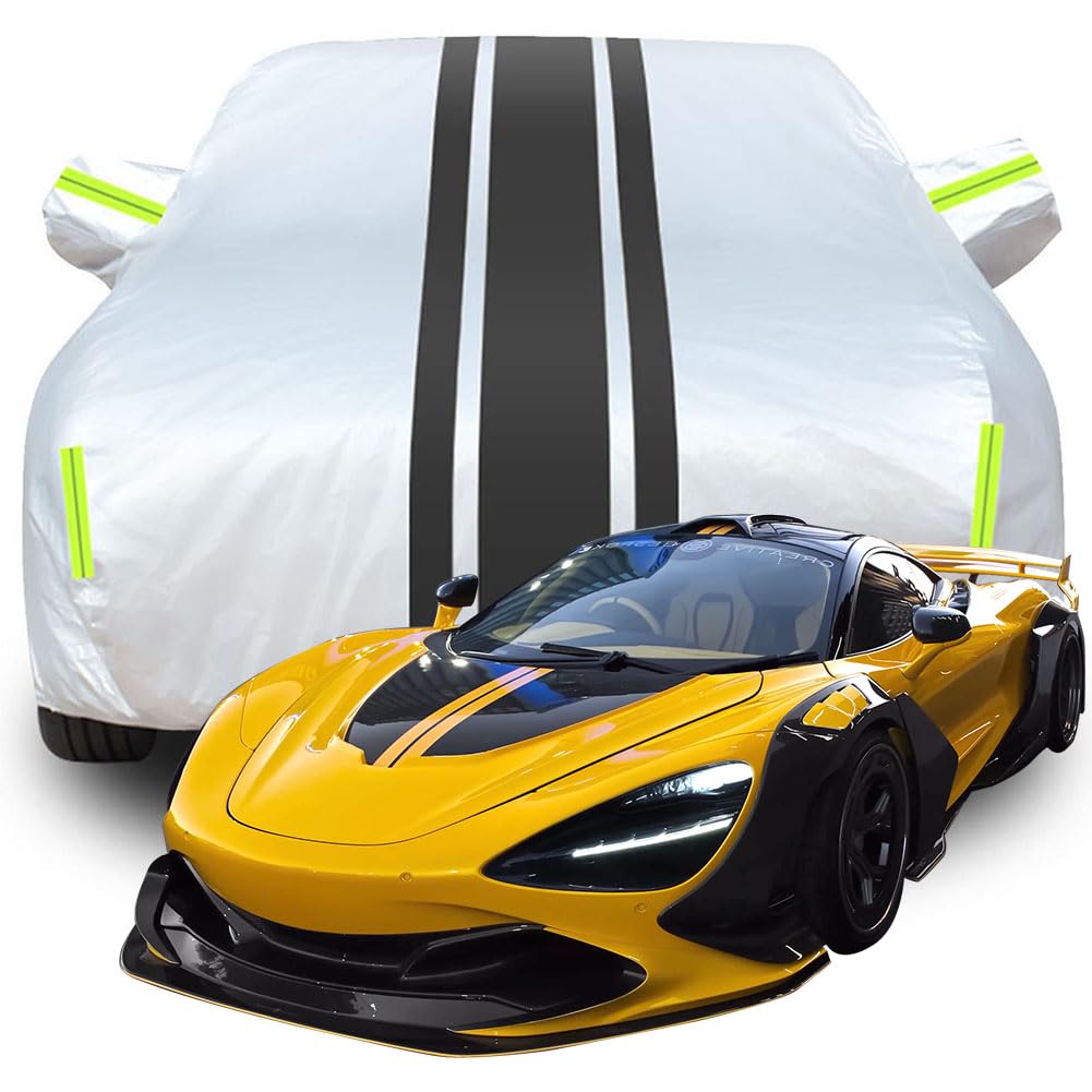 Vollgarage Autoabdeckung für McLaren 720S Galaxy by ZACOE Performance McLaren, Wasserdicht/Kratzfest/Uv-Schutz Autoplanen Garagen Hagelschutzplane,Black von MCDA