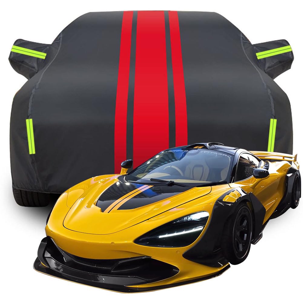 Vollgarage Autoabdeckung für McLaren 720S Galaxy by ZACOE Performance McLaren, Wasserdicht/Kratzfest/Uv-Schutz Autoplanen Garagen Hagelschutzplane,Red von MCDA