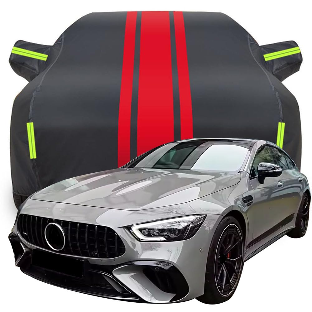 Vollgarage Autoabdeckung für Mercedes-AMG GT63 S 2023 2024 2025, Wasserdicht/Kratzfest/Uv-Schutz Autoplanen Garagen Hagelschutzplane,Red von MCDA