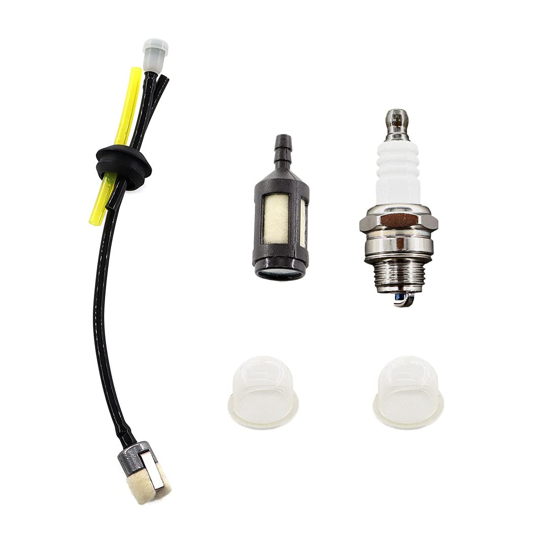 MCHNIC Benzinfilter mit Benzinschlauch Zündkerze Primer Bulb für Fuxtec FX-MT152 MFS520 FX-FSR152 4in1 Multiool Motorsense von MCHNIC