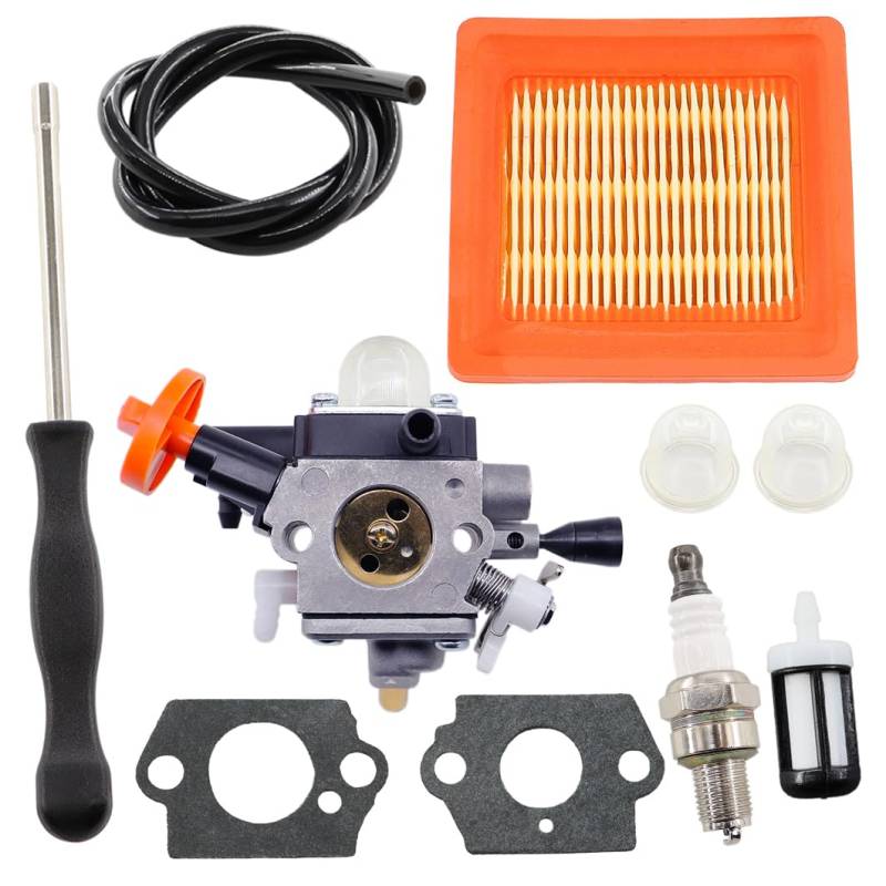 MCHNIC Vergaser mit Luftfilter Zündkerze für Stihl FS 131 FS131R FS311 KM131 HT131 HT132 HT133 HT134 HT135 BT131 Motorsense Trimmer Ersetzt 4180 120 0619 von MCHNIC