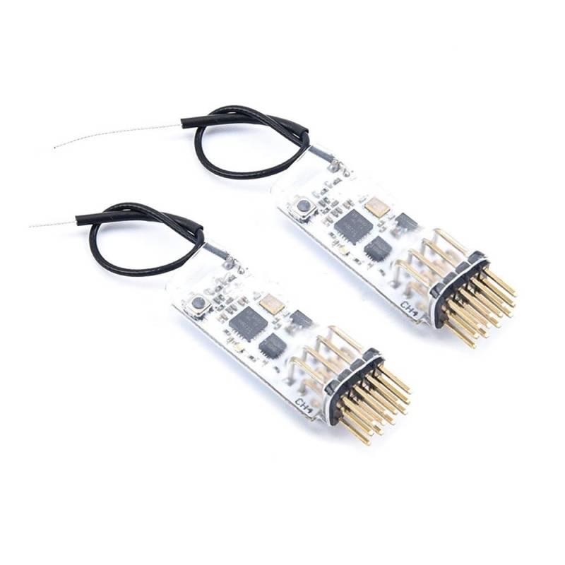 2,4G 4CH Empfänger Kompatibel Mit D8 D16 PWM Ausgang Für RC FPV Racing Drone Kompatibel Mit Futaba Jumper T16 X9D(2PCS) von MCHkR