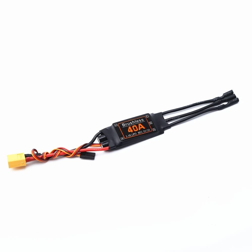 Bürstenloser A2217-Motor 1100KV 1250KV 2300KV mit 40A ESC SG90-Servo für Geschwindigkeits-RC-Starrflügelflugzeuge(40A ESC XT60 PLUG) von MCHkR