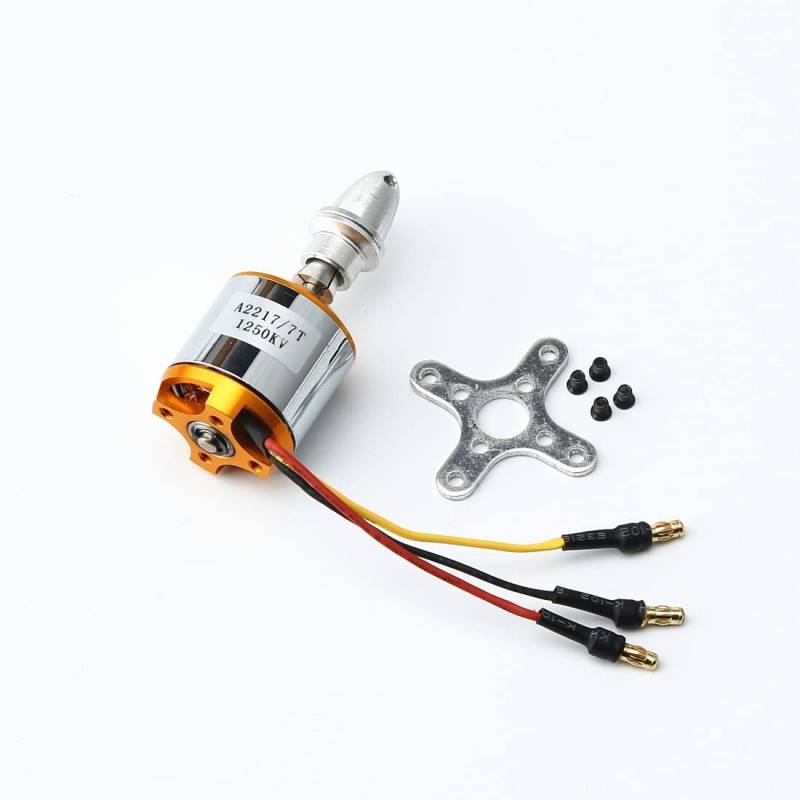 Bürstenloser A2217-Motor 1100KV 1250KV 2300KV mit 40A ESC SG90-Servo für Geschwindigkeits-RC-Starrflügelflugzeuge(A2217 KV1250) von MCHkR