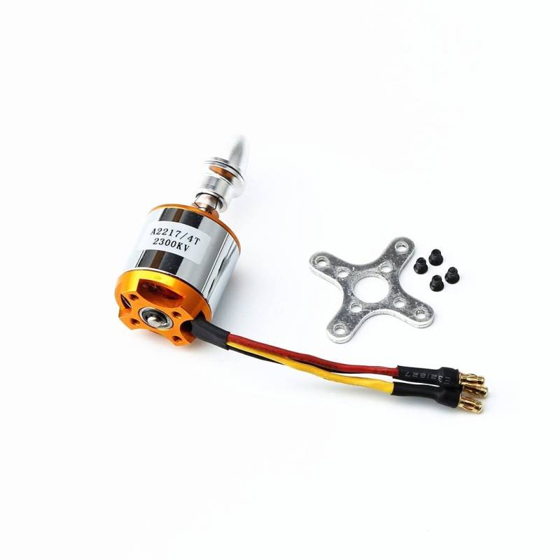 Bürstenloser A2217-Motor 1100KV 1250KV 2300KV mit 40A ESC SG90-Servo für Geschwindigkeits-RC-Starrflügelflugzeuge(A2217 KV2300) von MCHkR