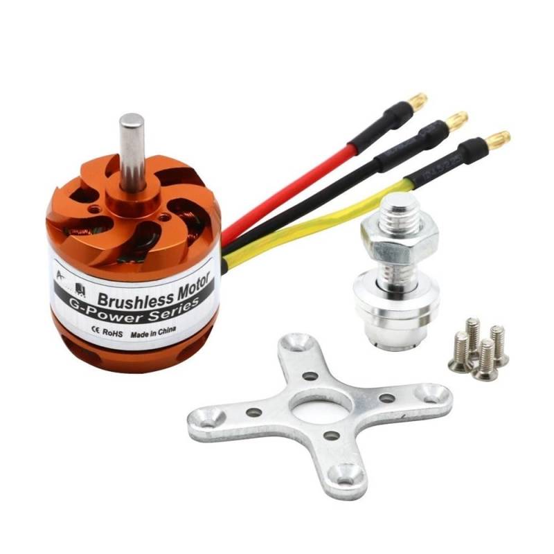 Bürstenloser Außenläufermotor D3536 910 kV, 1000 kV, 1250 kV, 1450 kV, kompatibel mit Multicoptern, RC-Flugzeugen und Hubschraubern(D3536 910KV) von MCHkR