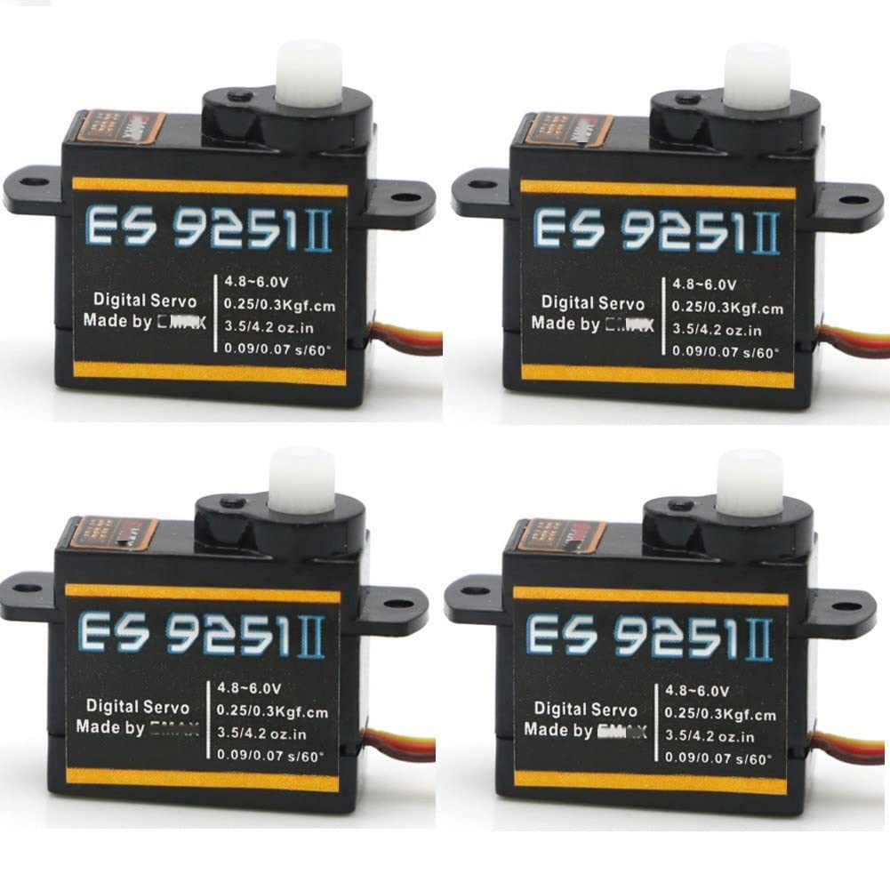 Emax ES9251 2,5 g Digitalservo kompatibel mit RC-Hubschrauber- und Flugzeugteilen 0,27 kgf.cm Optionen für ES08MA ES08MD ES08A(4 PIECES) von MCHkR