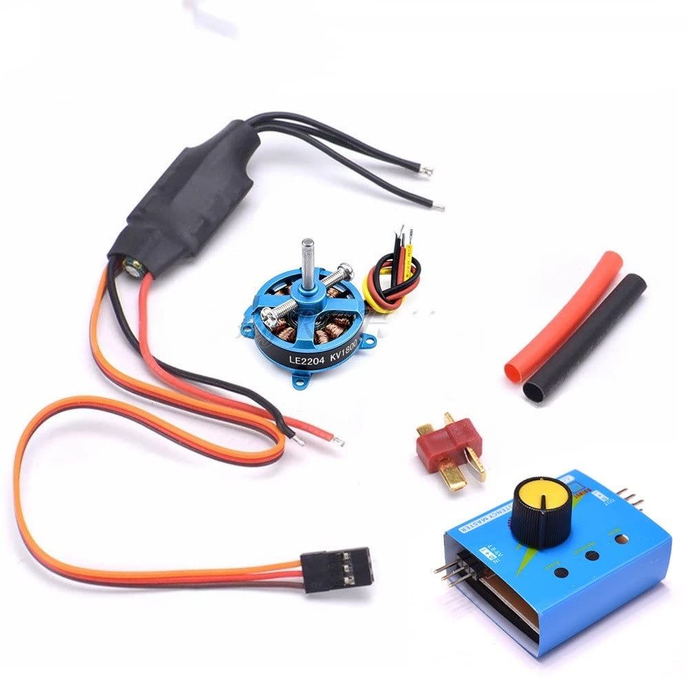 Kompatibilität 2-3S bürstenlose Motorunterstützung 1800KV 2204 2804 1700KV mit 12A Simonk ESC für RC Starrflügelflugzeuge(FULL SET) von MCHkR