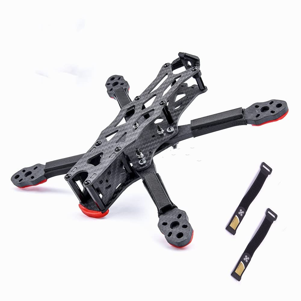 Kompatibler Kohlefaser-Rahmensatz für 5 bis 7 Zoll große APEX HD-Quadcopter mit 5,5-mm-Armen für FPV-RC-Renndrohnen(APEX-HD 5INCH) von MCHkR