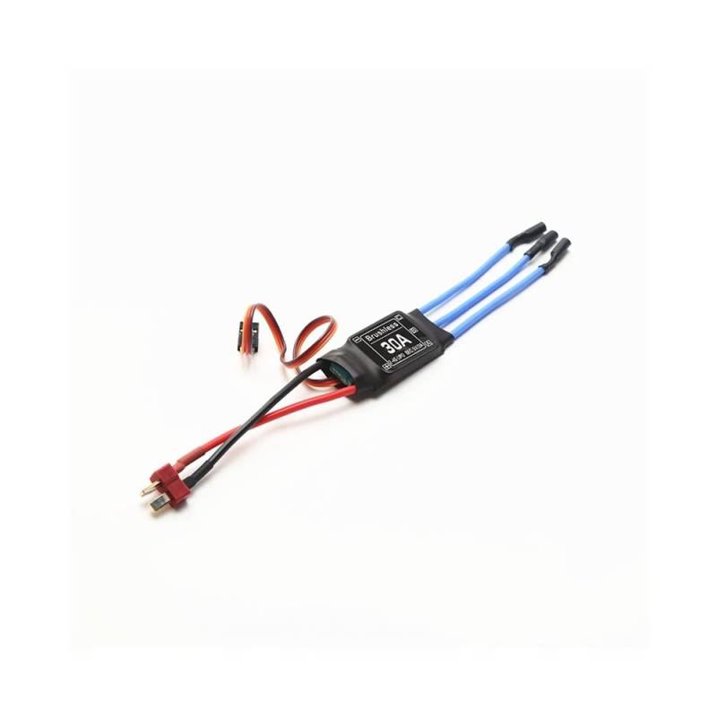 Kompatibler bürstenloser ESC-V2-Motordrehzahlregler für Starrflügelflugzeuge T-Rex 450 V2 30A RC-Hubschrauberboot FPV-Quadcopter-Drohne(LONG 30A T PLUG) von MCHkR