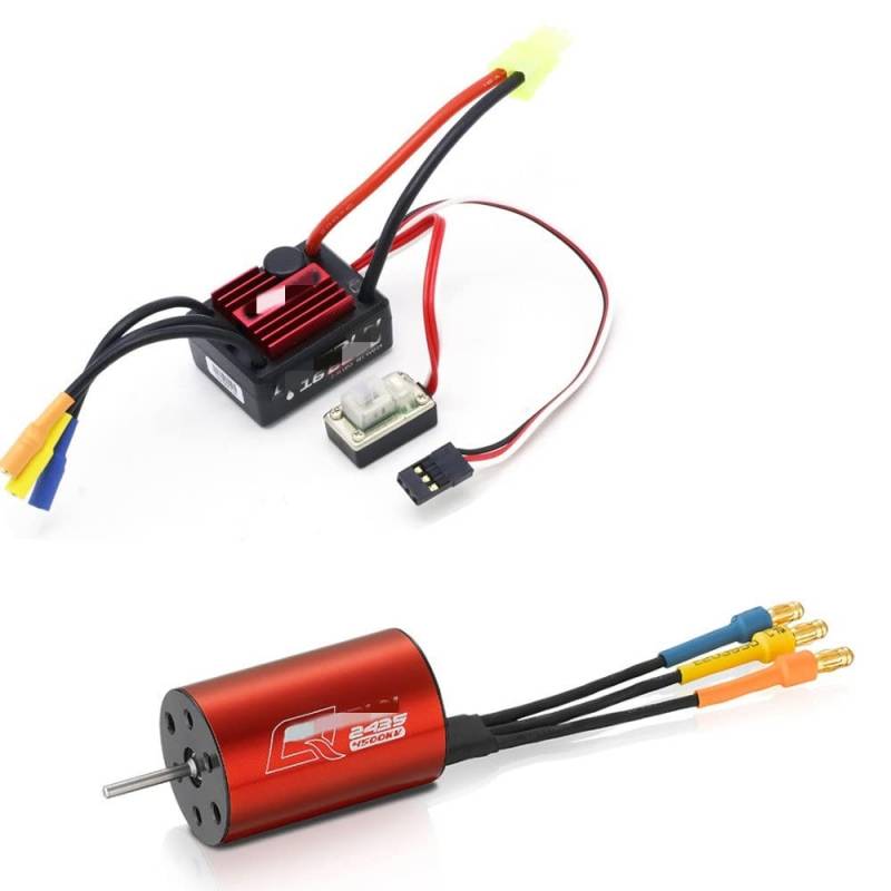 Kompatibler bürstenloser Geschwindigkeitsregler 30 A für RC-Cars mit 2435-4500-kV-Motor und Programmierkarte(MOTOR AND ESC) von MCHkR