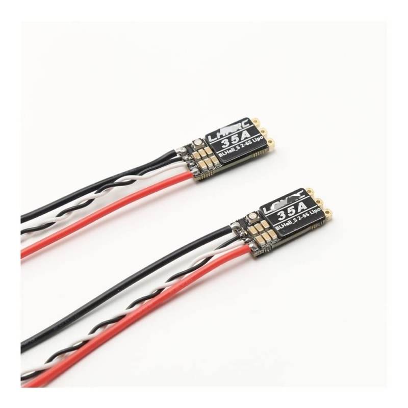 LANRC ESC35A 45A BLHeli_S 2-6S Lipo Elektronischer Geschwindigkeitsregler mit programmierbarer RGB-LED, kompatibel mit DShot 150 300 600 und ONESHOT125 für QAV RC FPV Quadcopter(2PCS 35A ESC) von MCHkR