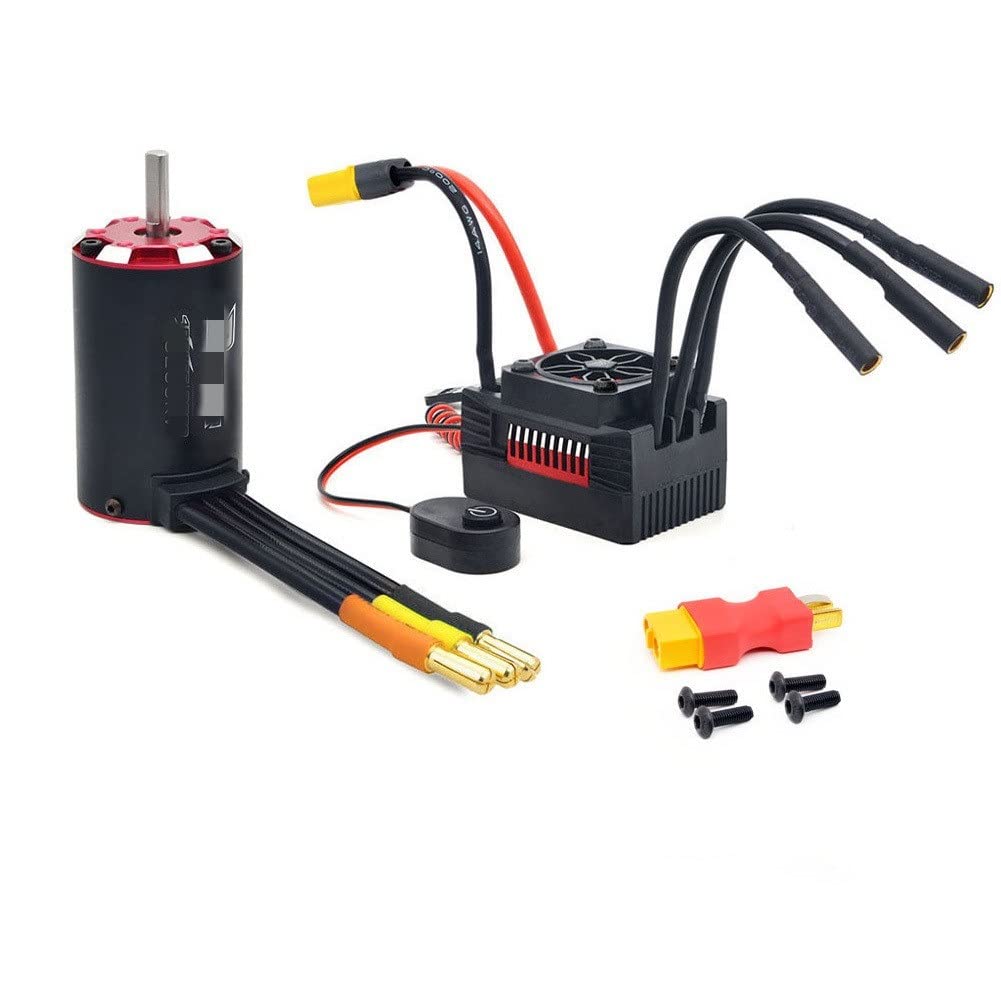 Wasserdichtes bürstenloses Motor- und ESC-Kombiset für 1/8 RC-Car, kompatibel mit 3660 4250KV 3660KV 3200KV 2800KV-Motoren und 80A 60A ESC(60A 3200KV COMB) von MCHkR