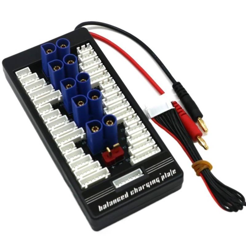 XT60 XT30 XT90 T-Plug EC3 EC5 Parallel Lipo Board 2-6S Kompatibel mit ISDT Q6 PL6 PL8 Ladegerät und IMAX B6 B6AC B8 Ladegerät(EC5 PLUG) von MCHkR