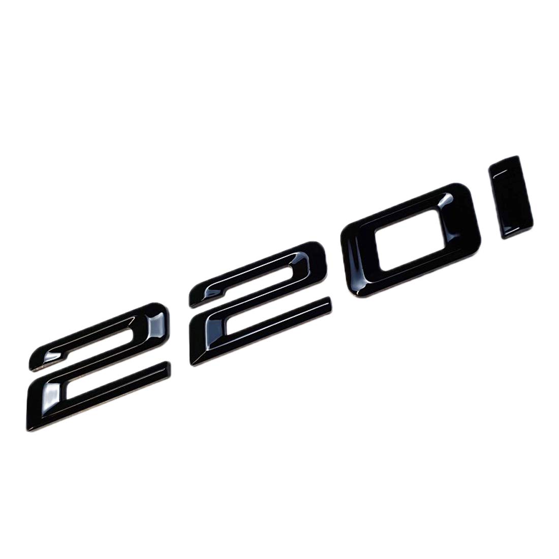 MCK Auto - 220i schwarzes glänzendes Logo hinten Emblem Tuning für F22 F45 F46 HB4L3 von MCK Auto