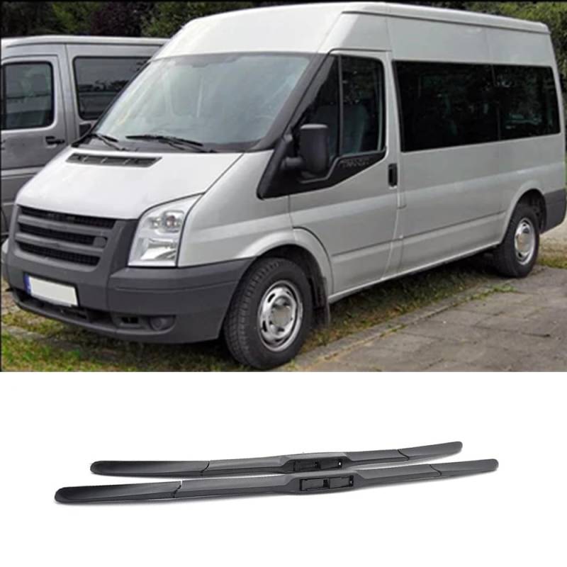 26"+22" Scheibenwischer, für Ford Transit 2006-2013 Windscreen Wipers Silikon Wischblatt Auto Accessoire von MCLLDAO