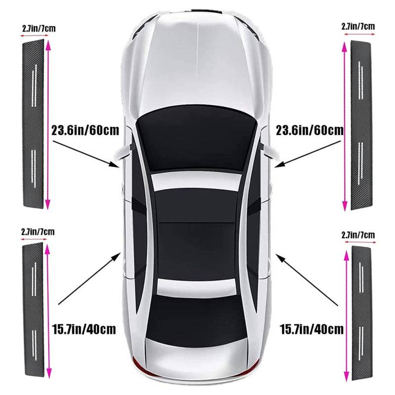 4 STÜCKE Auto Kohlefaser Einstiegsleisten Für Fo-rd Fiesta Focus KUGA Edge C-MAX ST-LINE Tuning Zubehör Car Scuff Plate Türschwelle Sill Aufkleber,Explorer von MCLLDAO