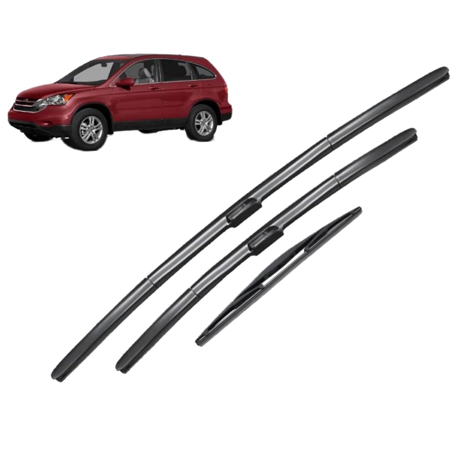 Auto Scheibenwischer für Honda CRV CR-V 2007-2011 26"+17"+14", Leiser Ersatzwischblätter Wischer Klingen Wischerblätter Bürsten ZubehöR von MCLLDAO