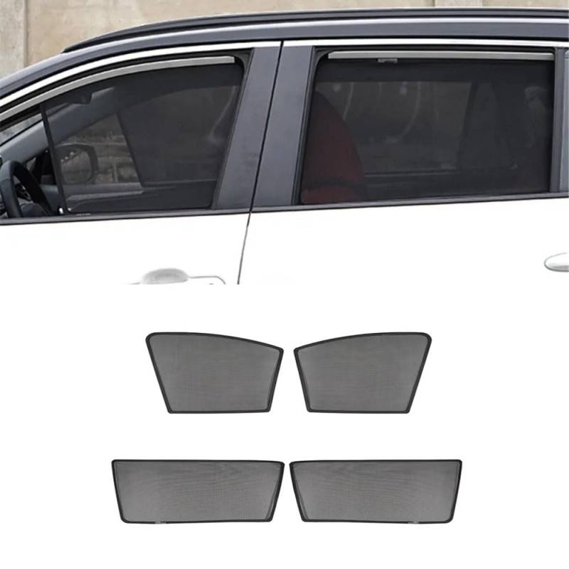 Auto Seitenfenster Sonnenschutz,Für VW Caravelle T6 2016-now(snap-fit),Sonnenschutz Auto Baby Vorhang,Sonnenblenden UV-Schutz Privacy Protection Accessories,4pcs-Front+Rear-normal von MCLLDAO