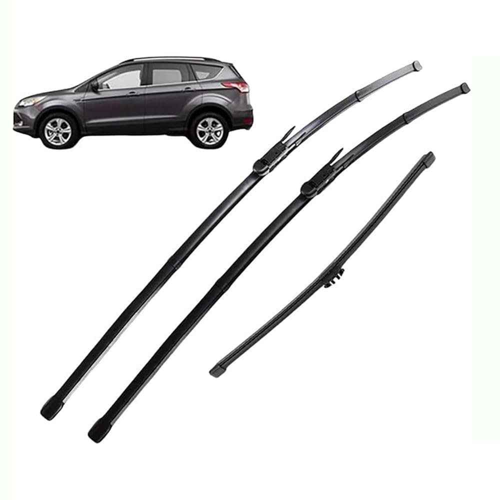 Auto Vorne und Hinten Scheibenwischer für Ford Kuga MK 2 Escape C520 2012–2018, 28"+28"+11", Scheibenwischer Wischerblatt und Wischerarm Vorne und Hinten, Scheibenwischer Set von MCLLDAO