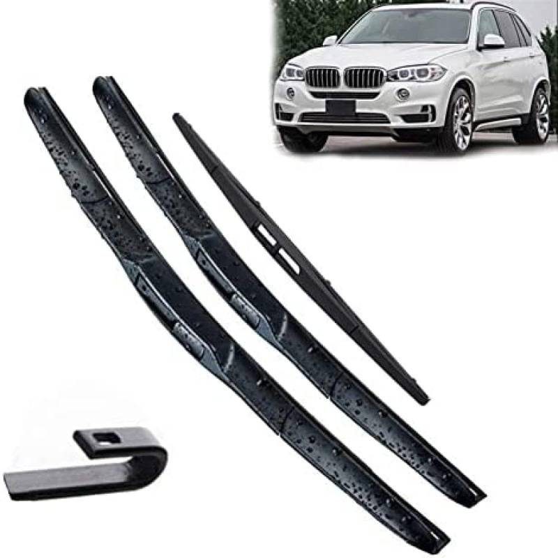 Für BMW X5 F15 2013-2018 Scheibenwischer vorne und hinten Wischerblätter SetWindschutzscheibe Windschutzscheibe Fenster 24 "20" 12 "Wischer von MCLLDAO