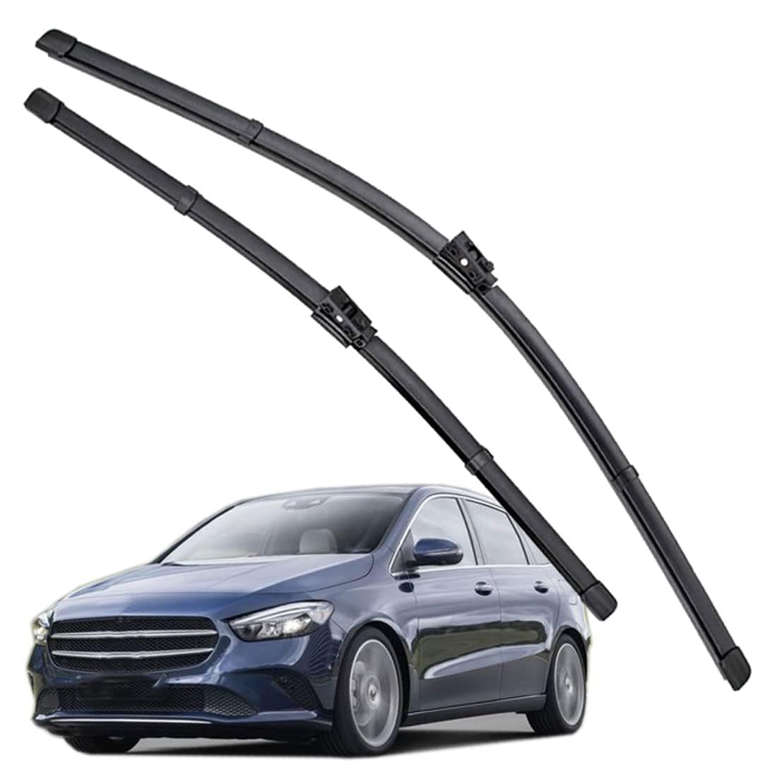 Scheibenwischer Für Auto Scheiben Wiper Blades Für B Class W247 2018-2022 Wischerblatt Vorne Wischblätter Gummi Windshield Wipers 26" 19" fit Schieberegler von MCLLDAO