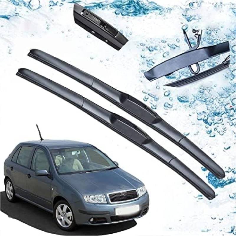 Scheibenwischer für Skoda für Fabia 6Y Schrägheck Kombi 1999 2000 2001 2002 2003 2004 2005 2006 2007 Zubehör Auto Frontscheibenwischerblätter von MCLLDAO